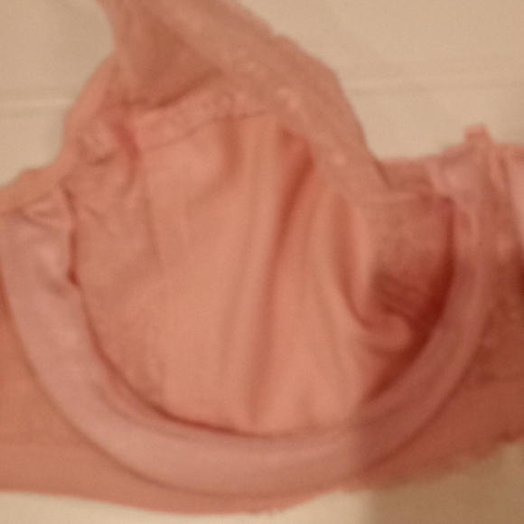 Glamorise Pink Satin & Lace Balconet Bra - Picture 14 of 15
